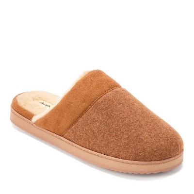 Dearfoams Men's Owen Mixed Material Scuff Slipper