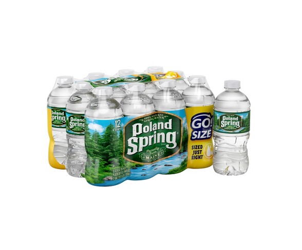 Poland Spring Brand 100% Natural Spring Water - 12pk/12 fl oz Bottles