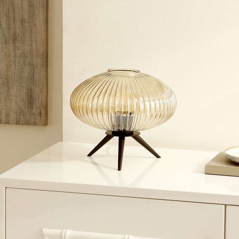 Coehlo 10.25 Inch Table Lamp - Amber/ Black - Safavieh., 2 of 5