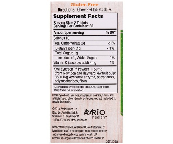 Senokot Kiwi Balance Prebiotic + Enzyme - 60ct
