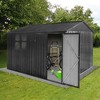 NicBex 10x8Ft Metal Garden Sheds, Outdoor Storage Sheds, Gazebos with a Practical Apex Roof, Carports with Window for Natural Light - 2 of 4