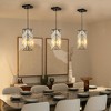 VYNXARIA 4 Inch Black Modern Crystal Prism Ceiling Lights, 3 Pack Adjustable Hanging Pendant Lamps - 2 of 4