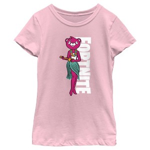 Girl's Fortnite Cuddle Team Leader Hula Dance T-Shirt - 1 of 4