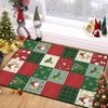Acekool Holiday Plush Doormat - Reversible Indoor/Outdoor Christmas Rug with Festive Pattern - 2 of 4