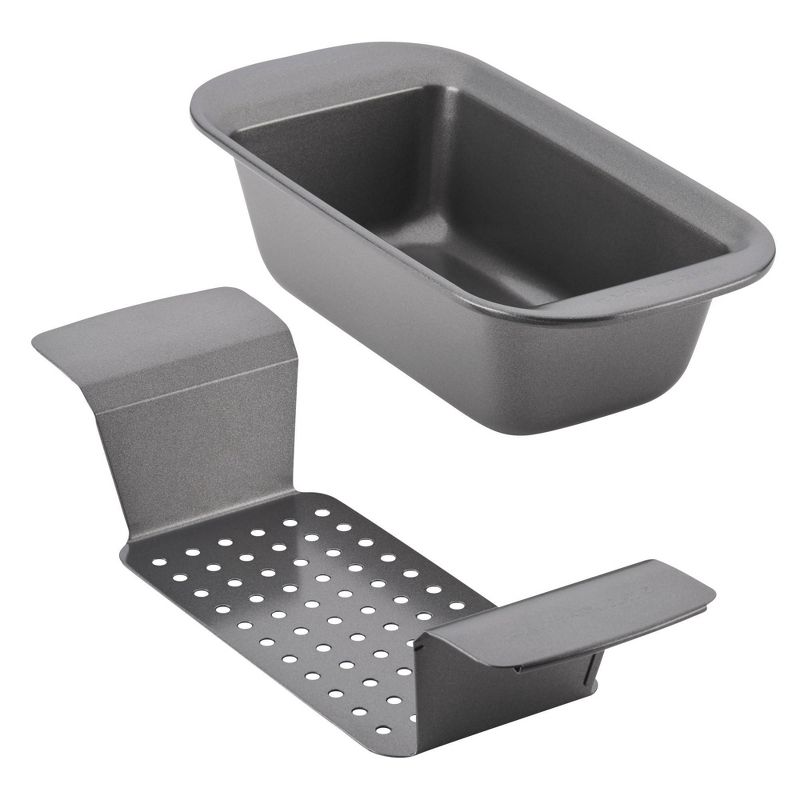 Rachael Ray 2pc Meatloaf Pan Set, 4 of 7