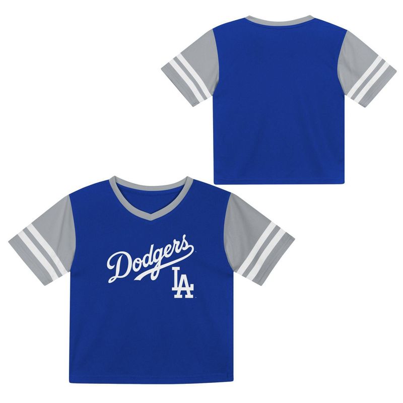 MLB Los Angeles Dodgers Toddler Boys&#39; Pullover Team Jersey, 1 of 4