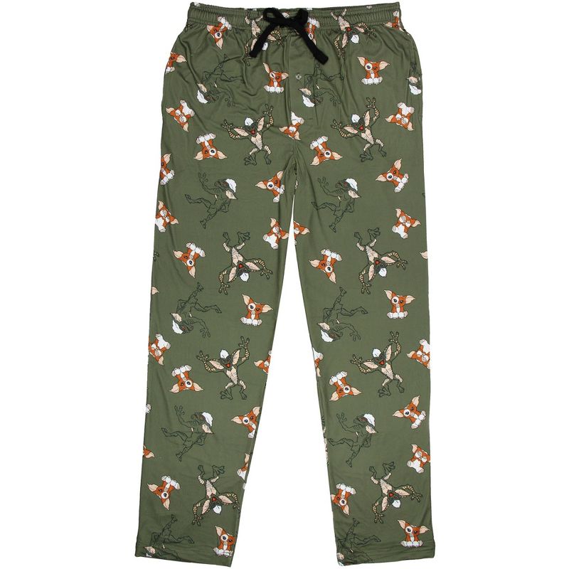 Gremlins Men's Gizmo Gremlin AOP Sleep Pajama Lounge Pants With Pockets, 1 of 6