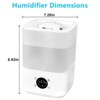 HONGGE 4L Cool Mist Humidifier with App Control, 7-Color LED, Ultra Quiet Operation, and Easy Top Fill Design - 3 of 4
