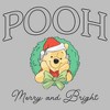 Boys Winnie the Pooh Merry and Bright Christmas Wreath T Shirt - 2 of 4
