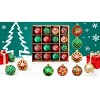 16 PCS Multi-Color Christmas Ball Ornaments Set, 2.36 in Plastic Hanging Balls for Xmas Tree, Wreath, Garland, Holiday Party Decor - 3 of 4
