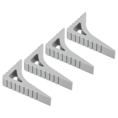 Unique Bargains Rubber Durable Sturdy Non-Slip Heavy Duty Door Stop 4 Pcs