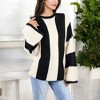 Anna-Kaci Women's Striped Long Sleeve Sweater Waffle Knit Pattern with Bell Sleeves - X Large, Light Beige - 2 of 4