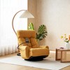 Vynxaria Sunshine Yellow 360¡ã Swivel Bean Bag Seat - 5-Position Adjustable Lounge Chair with Headrest - 4 of 4