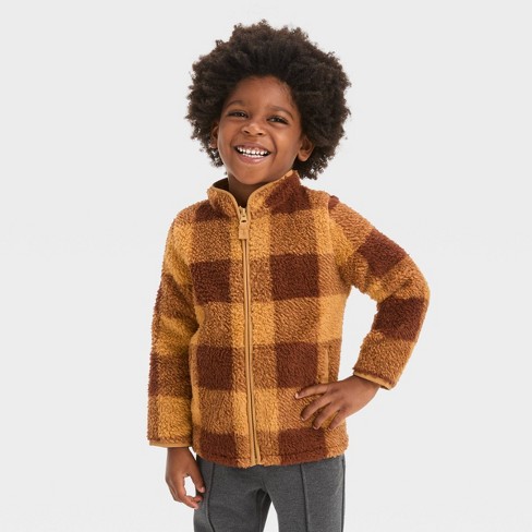 Toddler Boys' Faux Shearling 'zip-up' Jacket - Cat & Jack™ Brown