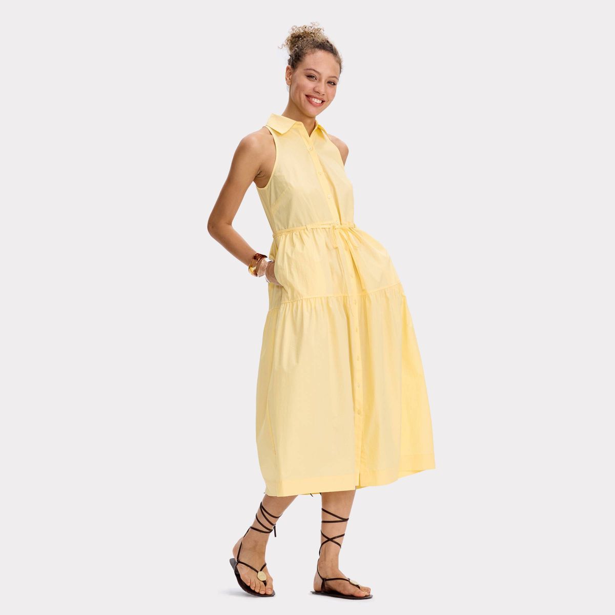 Women's Sleeveless Poplin Maxi Shirtdress - Universal Thread™