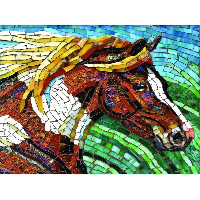 Sunsout Stained Glass Horse 1000 pc Jigsaw Puzzle 70701