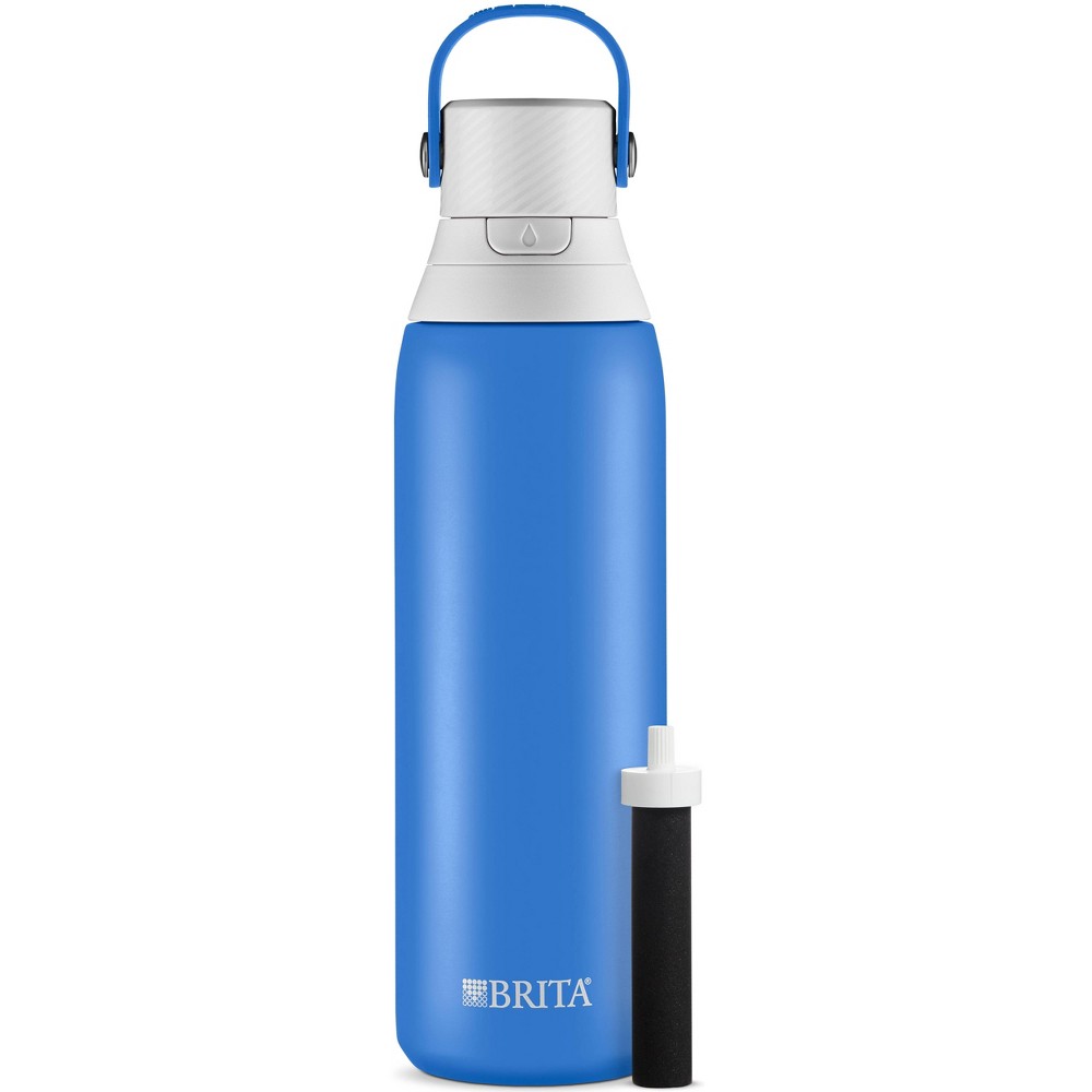 Brita 20oz Premium Double-Wall Stainless Steel Insulated Filtered Water Bottle -