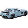 Mercedes-Benz SLS AMG Coupe Black Series Matte Blue Metallic "Global64" Series 1/64 Diecast Model Car by Tarmac Works - 3 of 4