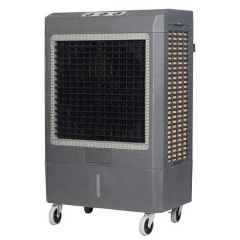 Hessaire 1,600 Sq. Ft. Outdoor Portable 5,300 CRM 3 Speed 14.8 Gallon Evaporative Cooler Humidifier w/ Continuous Auto Fill for Outdoor Use Only, Gray