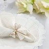 Saro Lifestyle Beaded Bow Napkin Ring (Set of 4) - 3 of 3