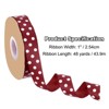 Unique Bargains Wired Edge Craft Embellishments Polka Dot Grosgrain Ribbon 48 Yards - 2 of 4