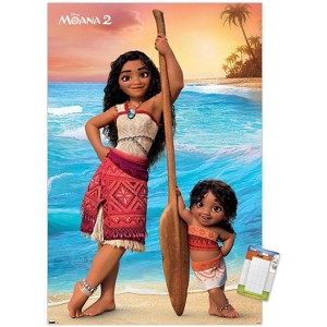 Trends International Disney Moana 2 - Moana and Simea Unframed Wall Poster Prints - 1 of 4