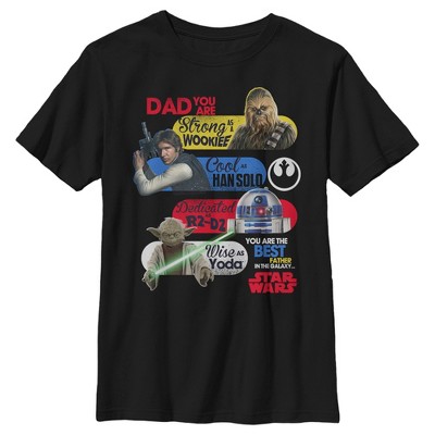 Andre steder vigtig krokodille Boy's Star Wars: A New Hope Dad You Are The Best Father In The Galaxy T- shirt : Target