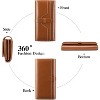 BEAFUP Womens Wallets,Large capacity Genuine Leather Wallet,Wallet Women Trifold Credit Card Holder Wallet with ID Window and RFID - 4 of 4