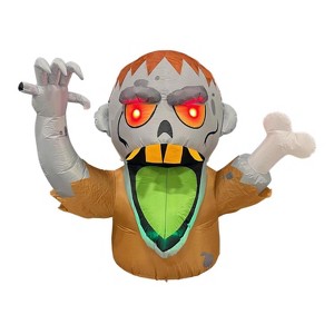 Celebrations 5 ft. Prelit Big Mouth Zombie Inflatable - 1 of 1