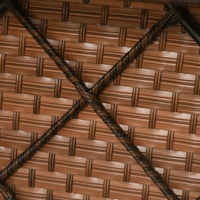 Beige PE Rattan 5-Piece Outdoor Patio Conversation Set