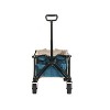 Folding Wagon Cart with All Terrain Wheels, Heavy Duty Utility Cart with Adjustable Handle for Camping, Garden, Sports, Shopping-The Pop Home - 3 of 4