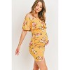 Hello Miz Women's Fitted Ruffle Off Shoulder Maternity Dress - 2 of 4