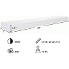 Kiera Grace (Set of 3) 24" Maine Wall Shelves White: MDF Floating Shelving for Office, Includes Mounting Hardware - 2 of 4