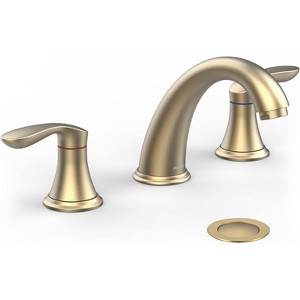 Coucheta 8" Widespread Bathroom Faucets - 3-Hole Design with Pop-Up Drain & cUPC Hoses in Multiple Finishes, Single & 2-Pack Options - 1 of 4