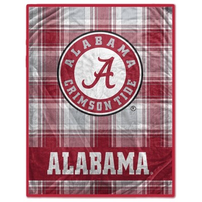 NCAA Alabama Crimson Tide Plaid Ultra Cozy Throw Blanket