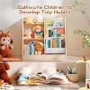 Vynxaria Bookshelf Series 24 in. Wide White Wood 3-Shelf Kids Bookcase - 3 of 4