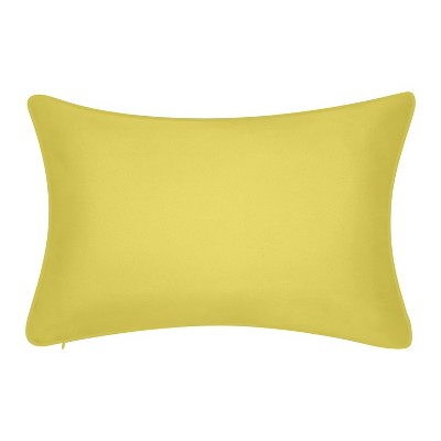 Citron Yellow and White Embroidered Dragonflies Rectangular Kids Pillow