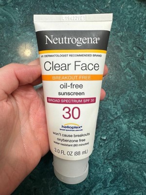 Neutrogena Clear Face Liquid Sunscreen Lotion - Spf 30 - 3 Fl Oz