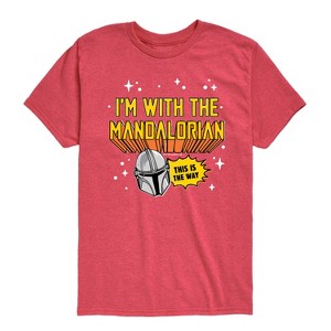 Boys' - The Mandalorian - Im With Mando Short Sleeve Graphic T-Shirt - 1 of 4
