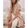 Garvee Womens Tops Short Sleeve Sweater Vest Trendy Cotton Knit Pullover Tank Top Crew Neck Ribbed Knit Vests - 4 of 4