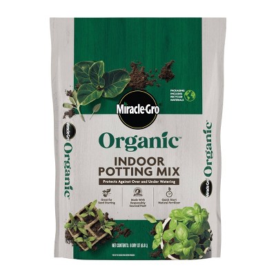 Miracle-Gro Organic Indoor Mix 9lbs Potting Soil