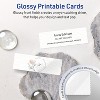 Avery Printable Rectangle Mini Business Cards with Sure Feed Technology, 1" x 3", Glossy White Cardstock, Print-to-the-Edge, Laser/Inkjet, 800 Total - 2 of 4