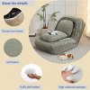 SEVOBAL Human Dog Bed Lazy Sofa Couch 5 Adjustable Position Sit Sleep Bed Fold Put In Bedroom Living Room Space Saving, Green, 37.79"*36.61"*6.69" - 3 of 4