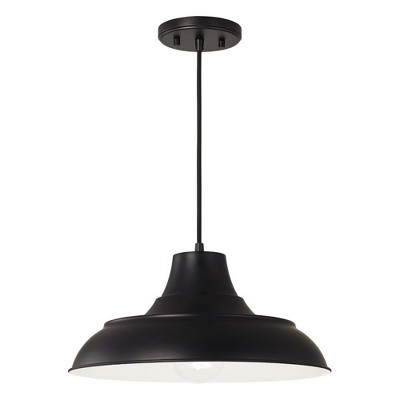 Capital Lighting Jones 1 - Light Pendant in  Matte Black