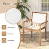 MOEPISY Set of 2 Stackable Outdoor Dining Chair with Acacia Wood Frame - 4 of 4