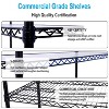 Sapphtopaz 6-Tier Metal Storage Rack with Wheels & Shelf Liners Adjustable Heavy Duty Garage Shelves, Utility Wire Rack for Warehouses, 6000LBS - 4 of 4