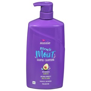 Aussie Miracle Moist Shampoo with Avocado & Jojoba Oil 26.2 fl oz - 1 of 2