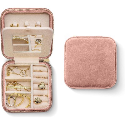 Plush Velvet Jewelry Box | Travel Jewelry Case | Featured in Things | Best Gifts For Daughter