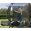 AMERLIFE Outdoor Trampoline with Enclosure Net and Ladder, Recreational Trampolines for Kids and Adults - 4 of 4