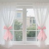 4-Piece Pink Sheer Organza Bow Set – Large-Sized Bows Ideal for Party, Bedroom, Window, Cake Table & Baby Shower Decor - 3 of 4